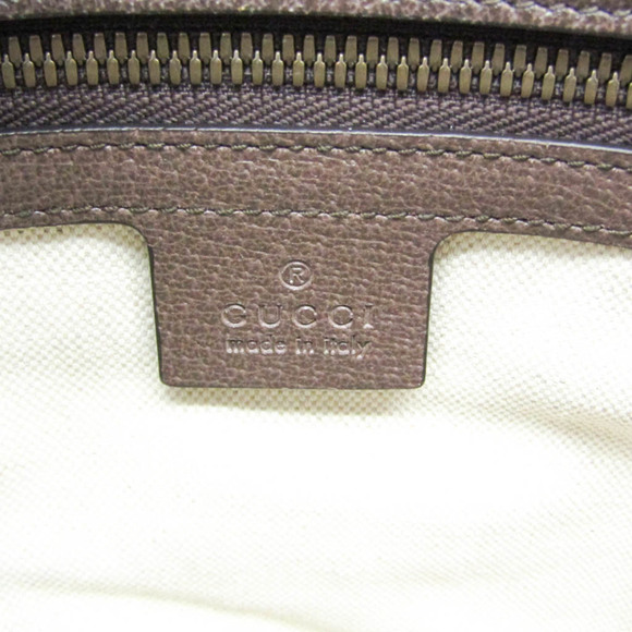 GUCCI Authentic Brown Leather Shoulder Bag - Picture 13 of 15